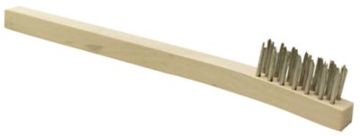 Seachoice 92001 Stainless Steel Mini Wire Brush with Wood Handle