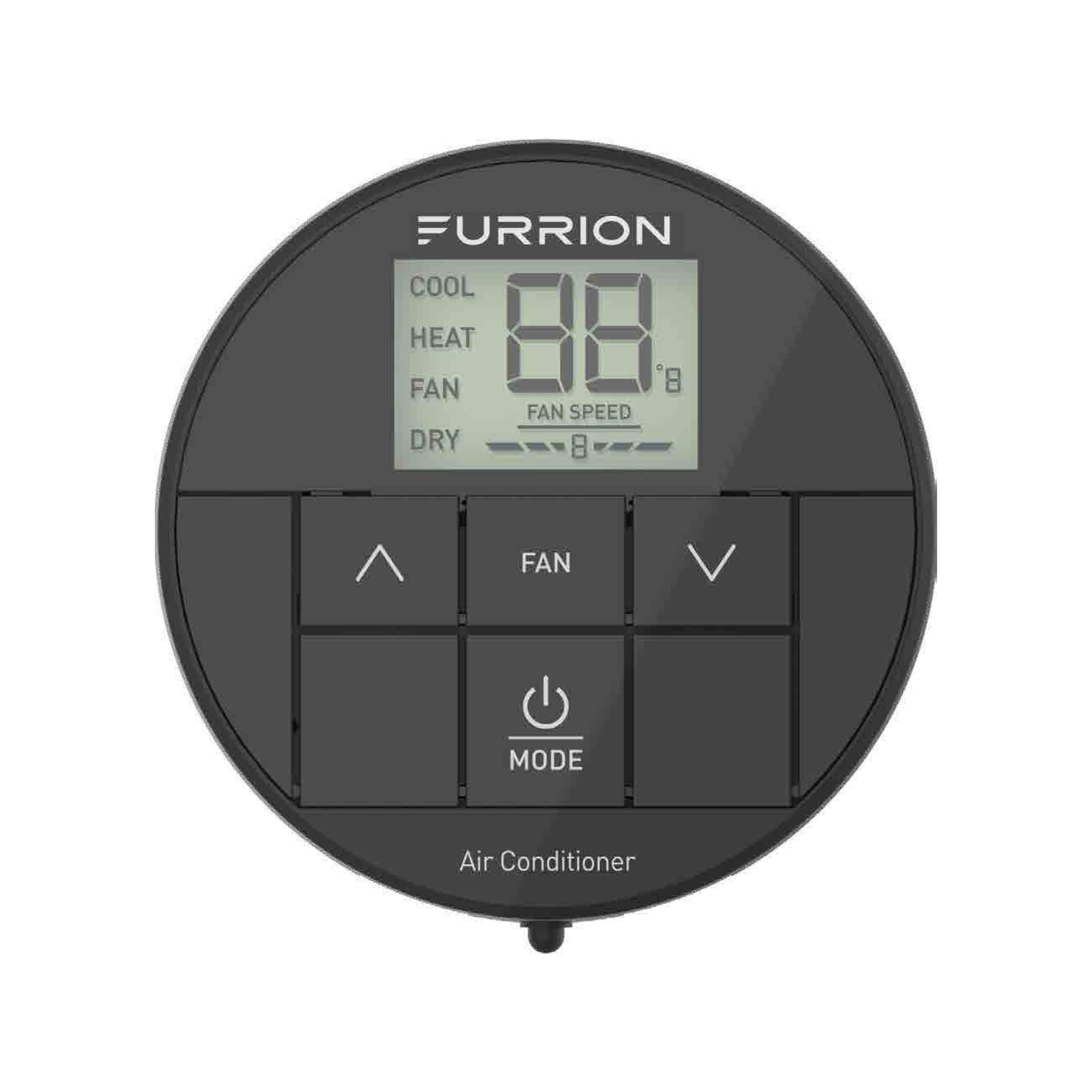 Furrion FACW10ESSA2-BL-AM Single-Zone RV Wall Thermostat R32 Backlit LED