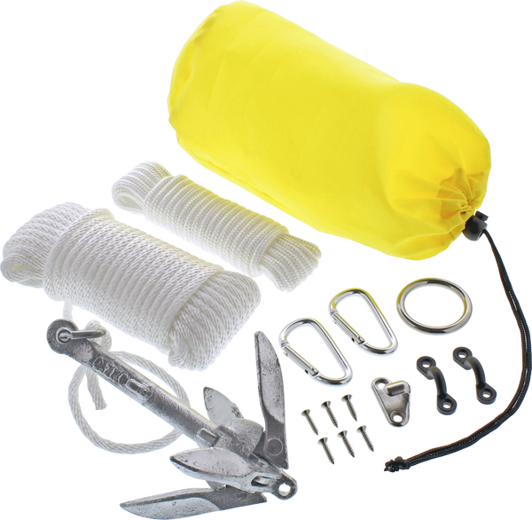 SeaSense 50010096 Kayak Grappling Anchor Kit with Trolley System 1.5 Lb