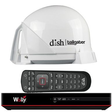 King Controls DT4450 Tailgater Portable Satellite TV Antenna Bundle with DISH Wally HD Receiver