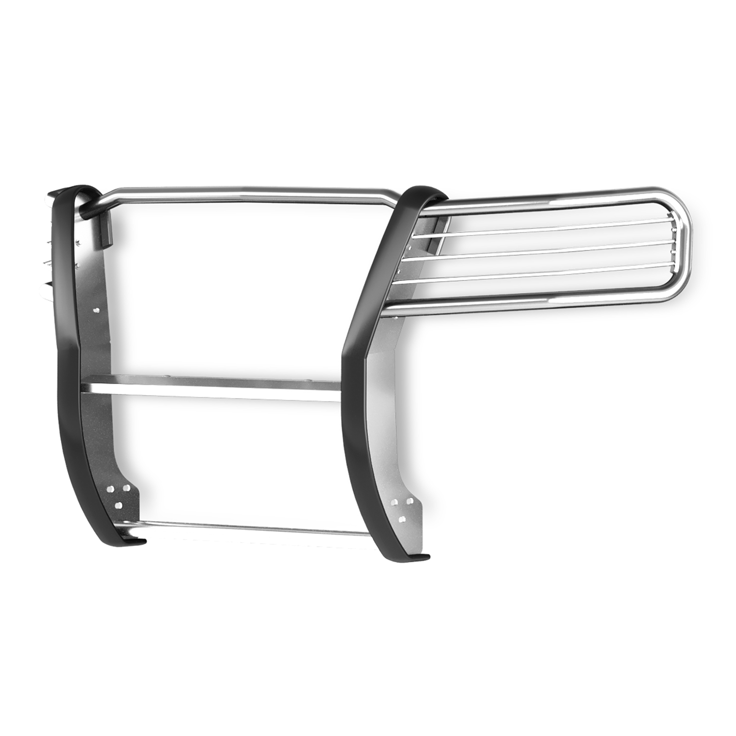 TrailFX E0048S Polished Stainless Steel Grille Guard with Brush Guard