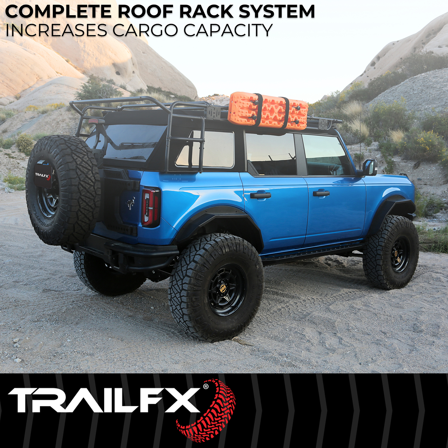 TrailFX BR015T Bronco Roof Rack System 4 Door