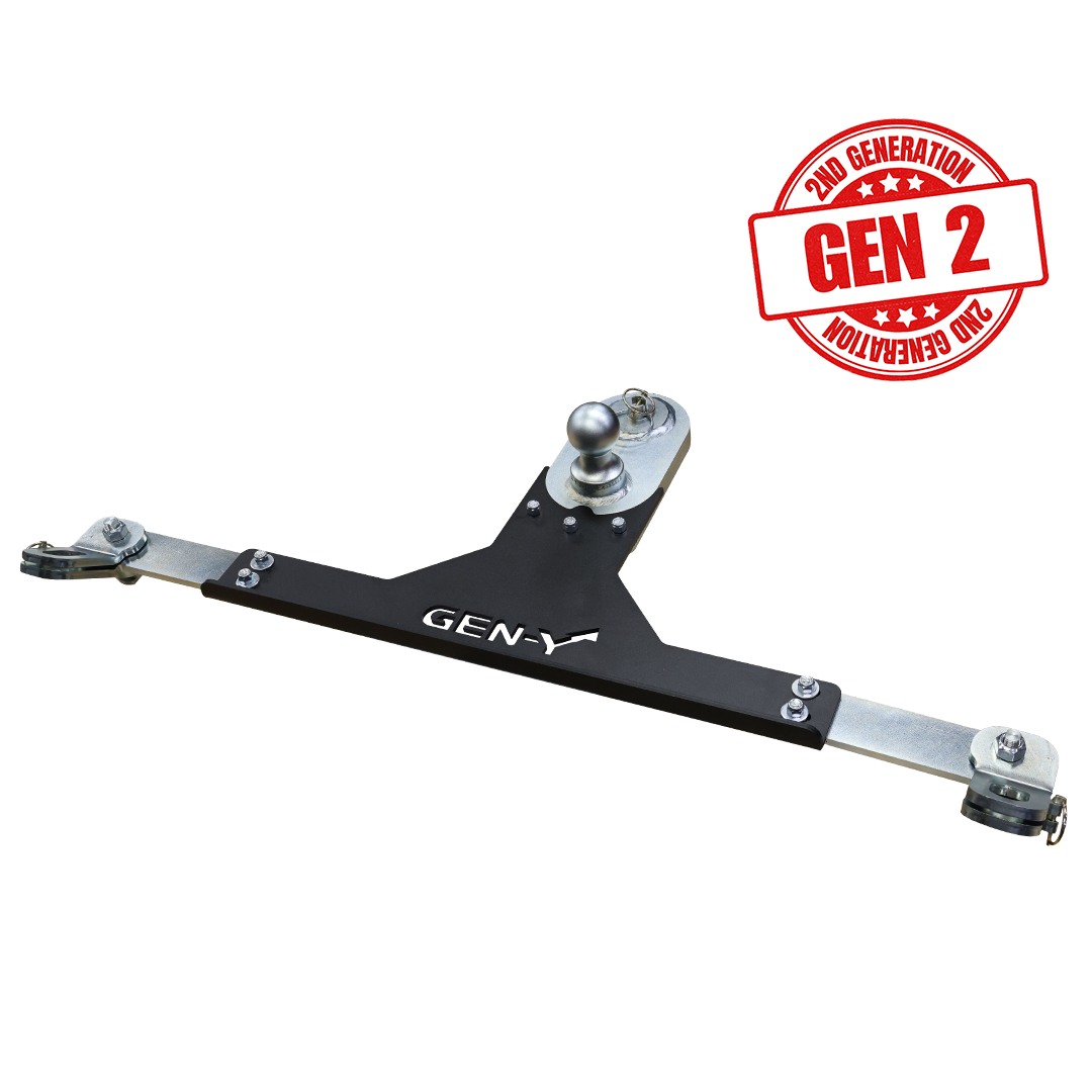 Gen-Y Hitch GH-21014 GoosePuck 2 Offset Gooseneck Ball Mount with Safety Chains