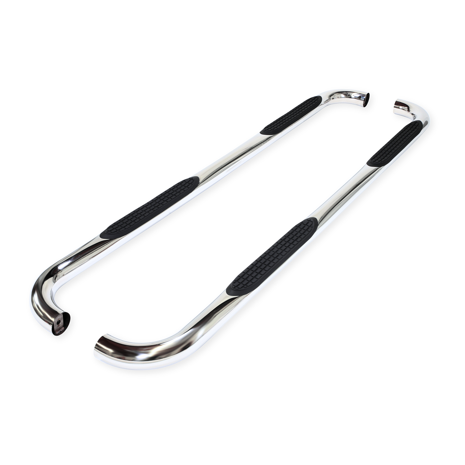 TrailFX A0063S 3 Inch Round Stainless Steel Nerf Bar Step Rail