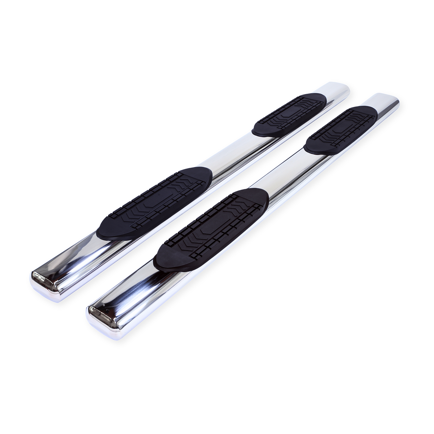 TrailFX A8255S 6-Inch Oval Straight Nerf Bar Stainless Steel Polished