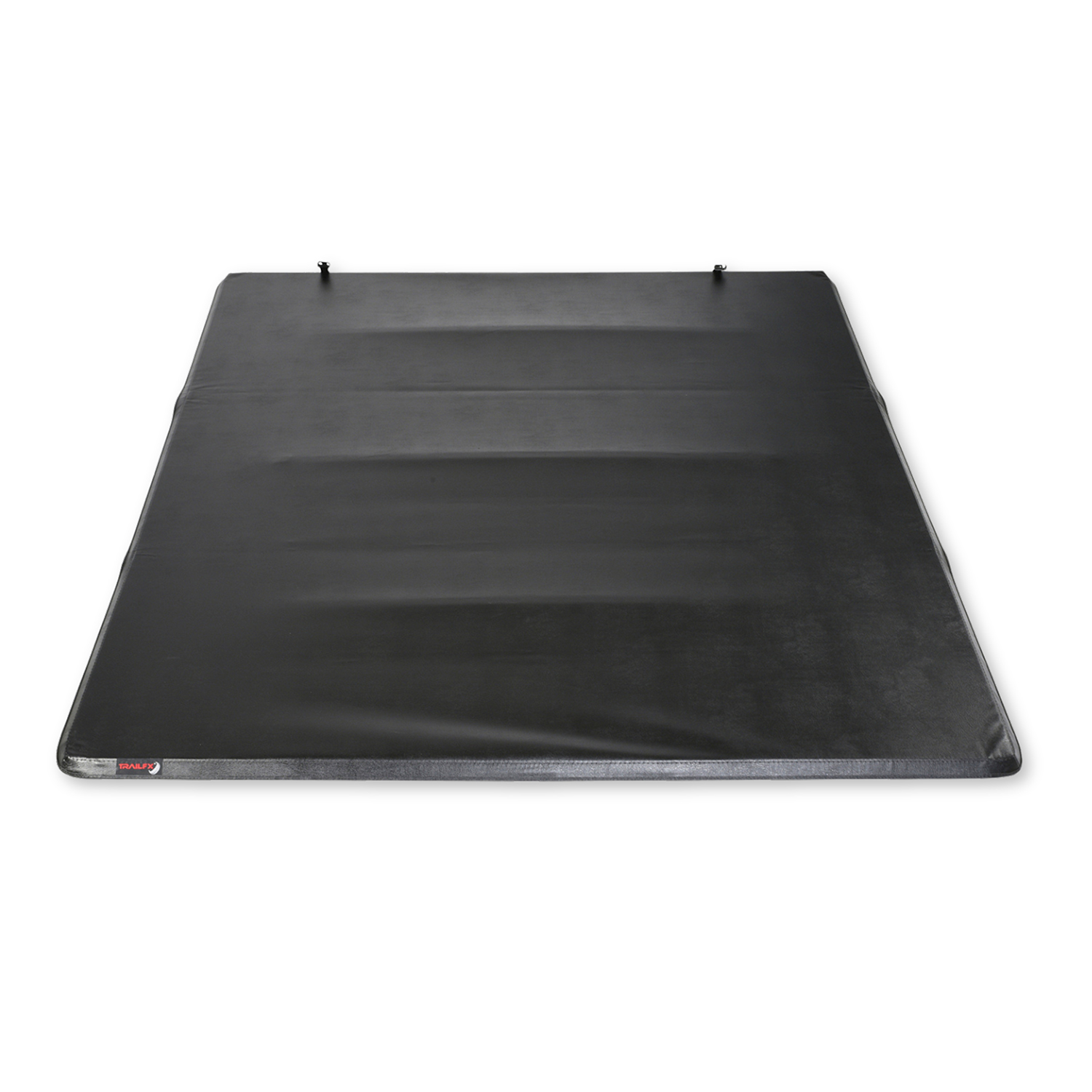 TrailFX TFX2008 Soft Tri-Fold Tonneau Cover Black Vinyl Aluminum Rails