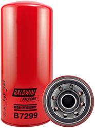 Picture of Baldwin B7299 High-Efficiency Spin-On Oil Filter for Caterpillar Engines