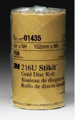 Picture of 3M 01435 6" Gold Stikit Disc Roll P320 Grit
