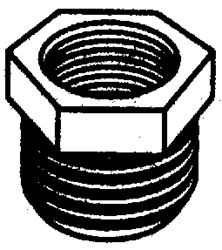 Picture of Brass Fittings RB3814 Hex Bushing 3/8x1/4