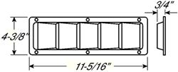 Picture of Attwood Marine 1488-5 Stainless Steel Louver Vent 3-4 Inch