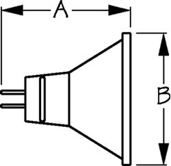 Picture of Sea-Dog Line 441816-1 MR16 Halogen Bulb 12V 10W with Reflector