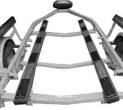 Picture of Ironwood Pacific 132 E-Z Slide Trailer Bunk Pads Kit 3 Black