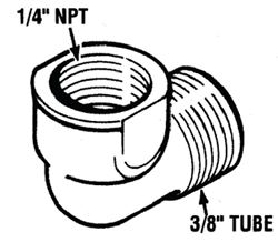 Picture of Seastar Solutions HF5538 Elbow Tube Fitting 1/4" NPT (3 Pack)