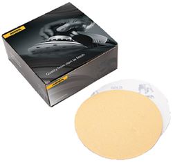 Picture of Mirka 23-352-080 Gold 8" PSA Disc 80 Grit 50-Pack Aluminum Oxide