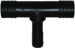Picture of T-H Marine TEE150DP T-H Marine Reducing Tee For Hose 1-1/2 x 3/4 x 1-1/2" , Black
