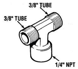 Picture of Seastar Solutions HF5533 Tee Fitting 3/8" Compression 3-Pack