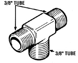 Picture of Seastar Solutions HF5530 Hydraulic Steering Tee Fitting 3/8 Tube