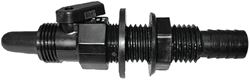 Picture of T-H Marine AHV1DP Straight Aerator Head with Shut-Off Valve 3/4 Inch Black