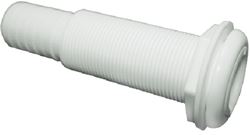 Picture of T-H Marine TH1202XLDP T-H Marine Straight Extra Long Thru-Hull Fitting For Hose, White