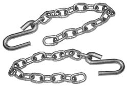 Picture of Tie Down Eng 81205 Zinc Plated Safety Chain with S-Hooks