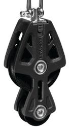 Picture of Lewmar 29925031BK 50mm Fiddle Block with Swivel Head - Black
