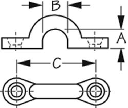 Picture of Sea-Dog Line 081270 Bronze Pad Eye 5/16 Inch Forged Wire