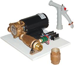 Picture of Groco C6012V 12V Saltwater Deck Washdown Kit with Spray Nozzle and Check Valve