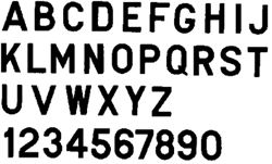Picture of Bernard Engraving PS30BK Letter Black 3in Stick On Inki
