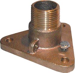 Picture of Groco IBVF1500 1-1/2" Bronze NPT to NPS Flanged Adaptor