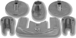 Picture of B & S Anodes BSMBRAV3PLUSKITZ Mercruiser Bravo III Zinc Anode Kit