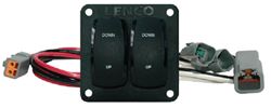 Picture of Lenco 10222-211D Double Rocker Switch Panel for Single Actuator Trim Tabs