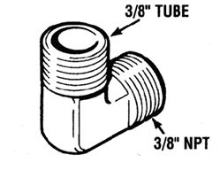 Picture of Seastar Solutions HF5534 Elbow Fit.tube 3/8 Npt Male