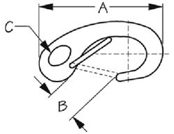 Picture of Sea-Dog Line 154250 2" Spring Gate Snap Hook, SS