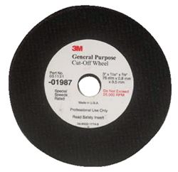Picture of 3M 1988 Cut-Off Wheel 3" x 1/16" x 3/8" Aluminum Oxide