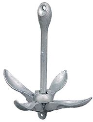 Picture of Sea-Dog Line 318007 SeaDog 318007 Folding Grapnel Anchor, 7 lbs. A:1/2" , B:16", C:4-1/4",  Boat Length: 5'-16', Line/Length:5/16"/50', Chain Length: 3/16"/7'-10'