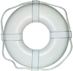 Picture of Cal June Buoys G-19 19 White Ring Buoy W/straps