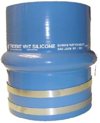 Picture of Trident Hose 272V6000SS 6 Inch Single Hump Bellow Silicone Connector with Clamps