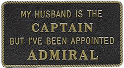 Picture of Bernard Engraving FP020 My Husband Is The Captain But