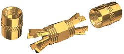 Picture of Shakespeare Antennas PL258CPG Gold Plated Solderless Double Female Coax Connector