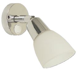 Picture of Scandvik 41365 LED Swivel Cabin and Reading Light with White Frosted Glass Shade