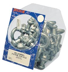 Picture of Sea-Dog Line 147806-5 1/4" Galvanized Anchor Shackles, 50 Pieces