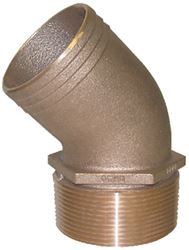 Picture of Groco PTHD-2000 GROCO 2" NPT-45 X 2" ID HOSE BARB STANDARD FLOW ELBOW