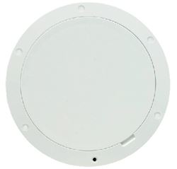 Picture of Beckson Marine DP81-W BECKSON 8" SMOOTH CENTER PRY OUT DECK PLATE WHITE 8.5" CUT