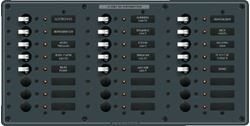 Picture of Blue Sea Systems 8264  Traditional Metal DC Circuit Breaker Panel - 24 Positions