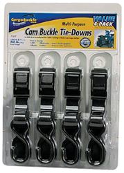 Picture of Boatbuckle F12637 Cam Buckle Tie-Down Straps 1" x 6' with S-Hooks (4-Pack)