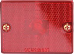 Picture of Optronics MC36RBP Optronics Stud Mount Marker/ Clearance Light w/Reflex, Black Base, Amber Lens