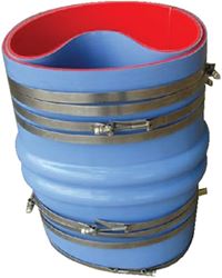 Picture of Trident Hose 274V8000SS Marine Silicone Double Hump Exhaust Hose 8 Inch with Clamps