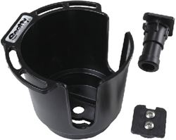 Picture of Scotty Downriggers 311BK Drink Cup Holder with Rod Holder Post and Bulkhead Gunnel Mount Black