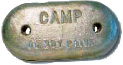 Picture of Camp Zinc B12 Tapered Zinc Anode 9 Inch Hull Plate