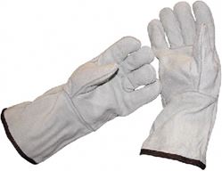 Picture of Shrinkwrap Accessories DS009 Long Cuff Leather Safety Gloves